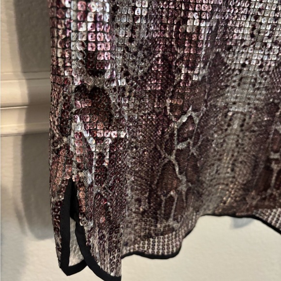 Zara Woman snakeskin sequin lined tank dress size Small - Picture 5 of 6